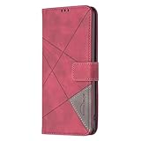 WOWUDI Handyhülle für Samsung Galaxy Note 10,Premium Leder Flip Klappbare Stoßfeste Magnetische [Kartenfächern] [Standfunktion] Schutzhülle Tasche -R