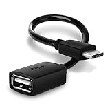CELLONIC® USB OTG Kabel kompatibel mit Samsung Galaxy S10, S10 Plus, S9, S8 / Note 10, Note 9 / A8, A7 / A80, A70, A50 USB OTG Adapter USB C USB Host Kabel PVC On The Go USB Kabel OTG Stecker Schw
