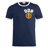 Herren T-Shirt DDR National Trikot Team Ostdeutschland Osten NVA 1974 FDJ
