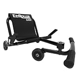 EzyRoller Classic Kinder Go Kart Drift Trike für 3 bis 14+ Jahre | Gokart Dreirad Fahrzeuge für draußen 1 Sitzer, bis 70 kg belastbar | Tretfahrzeug (schwarz)