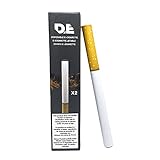 DE - Einweg-E-Zigarette (1 Packung mit 2) nach Geschmack Tabak, 500 Züge. mit 280mAh Batterie und hohen Dampfvolumen (kein Tabak oder Nikotin)