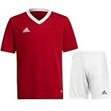 Adidas Fußball Entrada 22 Trikotset Trikot Shorts Herren rot weiß Gr XXXL