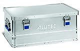 ALUTEC Aluminiumbox BASIC 40 (Inhalt 40 l, Innenmaße (LxBxH) 535 X 340 X 220 mm, staub-/spritzwassergeschützt, Werkzeugbox, Aufbewahrungskiste, Gewicht 2,98 kg) 10040