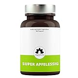 Apfelessig Kapseln hochdosiert - 1000mg Tagesdosis. 3 Monatspackung organischer Apfelessig - Apple cider vinegar. 180 vegane Kapseln von VitaminF