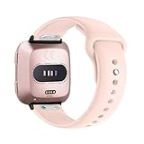 KUWAI Sport Armband Kompatibel mit Fitbit Versa 2 Armbänder Weiches Silikon mit Verstellbar Armband für Herren Damen Ersatzarmband für Fitbit Versa/Versa Lite Uhrenarmband (3,Eine Grösse)