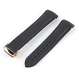 HASGTFM 20mm 21mm 22mm gebogenes Ende Silikon Gummi Uhrenarmband passend für Pagani Uhr passend für Huawei Fit for GT2 Magic Watch 2 Fit for Honor Fit for Samsung Galaxy Watch S3 S4, 22