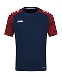 JAKO Herren T-Shirt Performance, Marine/Rot, L