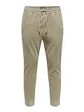 ONLY & SONS Herren Onslinus Cropped Cord 9912 Noos Pants, Chinchilla, L EU