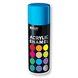 Biodur Universelle Acryl-Emaille Sprühlack 400 ml, Glänz RAL 5015 Himmelblau, Glänzend, Akrylemaille UV-beständig, Universell Einsetzbar für Innen- und Außenbereich, Schnelltrocknend Sprü