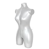 GZYF Female Inflatable Model Model Display Torso Dress Form Dummy Woman 3/4 Body M