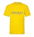 Zwickau Koordinaten Männer T-Shirt Gelb S