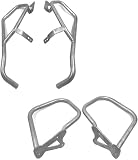 Edelstahl-Sturzbügel Für Motorschutzbügel für BMW für K1600 GT B K1600GTL 2011-2023 K1600GT Motorrad-Crash-Bar(1 Set Silver)