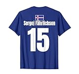 Mallorca Sauf Trikot & Island Sauf Partyshirts Fußball Junggesellenabschied Vatertag Island Sauf Trikot T-Shirt, Unisex, Kurzarm, Blau, S