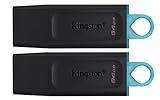 Kingston DataTraveler Exodia DTX/64GB-2P USB-Stick 3.2 Gen 1 - mit Schutzkappe und Schlüsselring in mehreren Farb