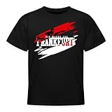 Spreadshirt Die Macht Aus Frankfurt Fußball Fan Kinder T-Shirt, 122/128 (7-8 Jahre), Schw