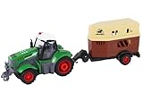 efaso RC Traktor Ferngesteuerter Traktor mit Pferde Anhäng