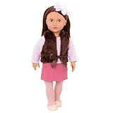 Our Generation – 46 cm Mode-Puppe – Braune Haare & Augen – Puppenkleidung mit Kunstfellweste – Rollenspiel – Spielzeug für Kinder ab 3 Jahren – S