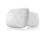 Zyxel Multy X Tri-Band AC3000 WLAN-Mesh-System für den gesamten häuslichen Bereich. Kompatibel mit Alexa. Router und Satellit - 2er Pack [WSQ50]