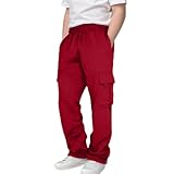 Generisch Trainingshose Kinder Mädchen Jungen Jogginghose Elastische Taille Thermo Hose Loose Fit Laufen Running Pants Streetw