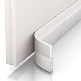 Vellure® Türdichtung Zugluftstopper für Türen- NEU Premium Türdichtung selbstklebend (Energie sparen - Schnell & einfach angebracht) Tür Zugluftstopper ideal auch als Kälteschutz (5 x Weiß)