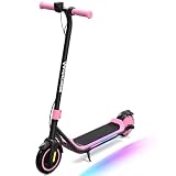 EVERCROSS Kinder Elektroscooter, 7' Leichter Elektroroller für Kinder 6-12 Jahren, E-Scooter mit Einer Reichweite von bis zu 15 km und 7-farbigen Lichtern, 3 Geschwindigkeitsmodi (8, 12, 16 km/h)