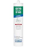 OTTO-SEAL S100 300 ml Matt-Bahamabeige Premium-Sanitär-Silikon Silicon Sanitärsilicon Bausilicon Bad Dusche Balkon Terrasse Wohnung