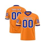 WSYZXXN Personalisiert American-Football-Trikot Custom Football Jersey Personalized Team Name & Number Sports Uniform für Kinder Junge Mädchen Herren Damen Personalisiert American Football Trik