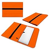 UC-Express Schutzhülle kompatibel für Apple MacBook Pro 13 Sleeve Hülle Tasche Filz Cover Notebook Case 13.3 Zoll, Farbe:Orang