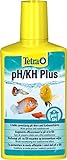 Tetra PH/KH Plus, stabilisiert den pH-Wert und verhindert Säuresturz im Aquarium, für optimale Einstellung der Karbonathärte, 250 ml F