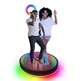 GERAZAHO 360-Grad-Fotokabine für Partys, mit Fernbedienung und Ringlicht, Einstellbare Aktion, für Veranstaltungen/Party/Hochzeit/Video/Fotog