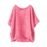 Sale Angebote Leinen Tunika Damen Sommer Kurzarmshirt Slim Schwarzes Tshirt T Shirt Weiß Weisse Blickdicht Locker Bluse Over Up Oversize Rundhals Mit Gummizug Am Saum Lang Jungesellinnenab