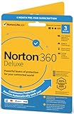 Norton 360 Deluxe 2021 3 Geräte 6 Monate VPN 25GB Cloudspeicher ABO mit automatischer Verlängerung Original Verpackung