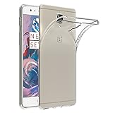 AICEK OnePlus 3 Hülle, Transparent Silikon Schutzhülle für OnePlus 3 / OnePlus 3T Case Crystal Clear Durchsichtige TPU Bumper OnePlus 3 / OnePlus 3T Handyhü