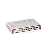 Zyxel 5.0Gbps UTM Firewall | Empfohlen für bis zu 100 Benutzer | 2x Multi-Gig 2.5G Ports (1x PoE+) | Gebündelt mit 1 Jahr Sicherheitslizenz [USGFLEX200HP]