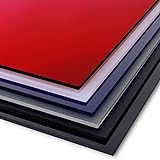 Acrylglas - glänzend oder matt - farbige Acrylglasplatte für vielfältige Anwendungen- wetterbeständige Oberfläche & geringes Eigengewicht (Weiß glänzend, 50 x 50 cm)