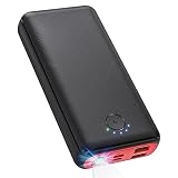 JIGA Power Bank 27000mAh 22,5W Externer Akku PD 20W USB C Powerbank mit Taschenlampe, Tragbares Ladegerät Kompatibel mit iPhone 15 14 13 12 Pro Samsung Huaw