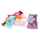 Warmhm 6 Stck. Teiliges Stirnband für Elastische Komfortable Blumen Haarbänder für Neugeborene Kleinkinder für F
