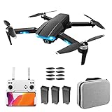 6K Camera Drones for Beginners for Adults, Mini RC Drones for Beginners with GPS Smart Return, 75 Minutes Battery Life, Optical Flow Hover, 5G Hd Image Transmission, Fly Around, Waypoint FLI