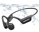 Relxhome Knochenschall Kopfhörer, Kopfhörer Schwimmen Eingebaute 32GB Speicher, MP3 Sport Kopfhörer Bluetooth 5.3, IPX8 Wasserdicht, Open Ear Kopfhörer für Schwimmen Laufen, 10 Stunden Sp