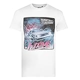 Cotton Soul Back to The Future Outatime Herren T-Shirt, weiß, L