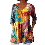 Sale Angebote Prime Damen Pullover Weiss Langarmshirt Mit Knopfleiste Sommerbluse Oversize Langatmig Shirt Hautfarbenes Oberteil Baumwoll Shirts Schweiss Elfen Langarm Tunika Sportob