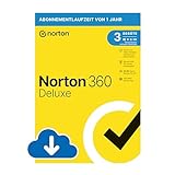 Norton 360 Deluxe 2024 | 3 Geräte | Antivirus | Secure VPN | Passwort-Manager | 1-Jahres-Abonnement | PC/Mac/Android/iOS | Aktivierungscode per E