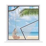Fenstergitter Insektenschutz 55x120cm Luft Kann Frei StröMen MüCkengitter Fenster Ohne Bohren Für Schlafzimmer Kellerfenster Flurfenster Schw