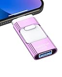 ROSPE USB Stick 128GB für Phone, 4 in 1 Speicherstick für Phone/Pad/Android/PC, Externer Speichererweiterung Fotostick Daten Kopierten Mit Einem klick, L