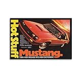 GELS 1981 Ford Mustang T-Top USA Original Magazin Werbung, dekoratives Gemälde auf Leinwand, 50 x 75