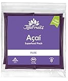 JoJu Fruits - Bio Acai Püree - PURE - 24 Smoothie Packs (Vegan, Glutenfrei, Zuckerfrei) Superfood aus Acai B