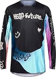 Fox 180 Hello Future Special Edition Motocross Jersey, schwarz, XS