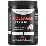 Collagen Pulver, 400g Premium Collagen von Schweizer Alpenkühen aus Grasfütterung, bioaktives Kollagenhydrolysat Peptide, Eiweiss Pulver- Geschmacksneutral, Kollagen Typ 1 & 3,