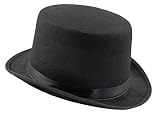 Foxxeo Zylinder schwarz Karneval Fasching Hut für Erw