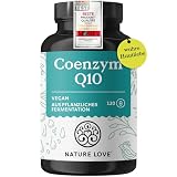 NATURE LOVE® Coenzym Q10 Hochdosiert - 200mg pro Kapsel - 120 vegane Kapseln im 4 Monatsvorrat - Aus pflanzlicher Fermentation - Hochdosiert & in Deutschland p